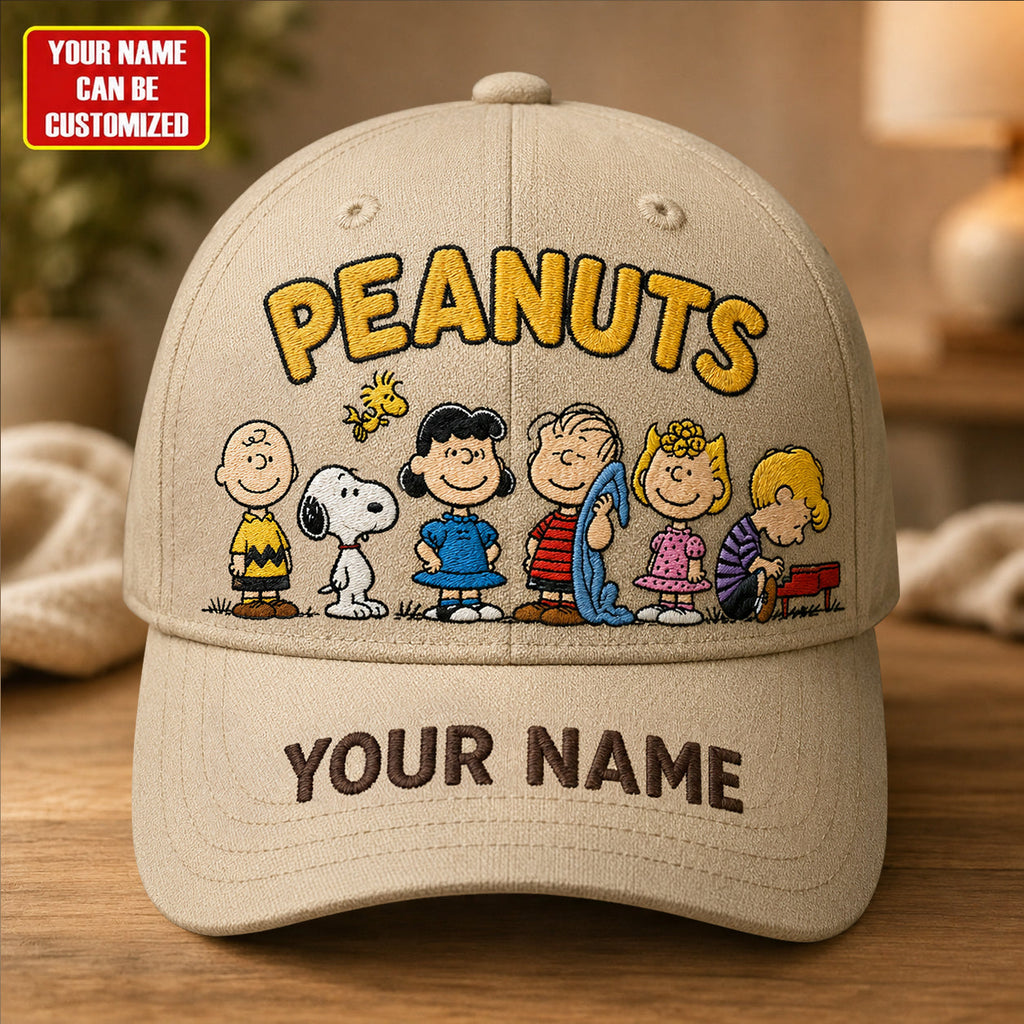 Personalized Classic Puppy & Friends Cap – Custom Name Retro Comic Hat