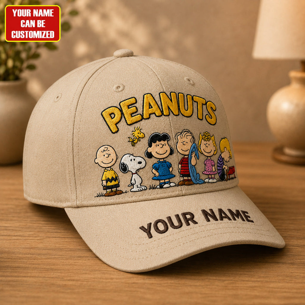 Personalized Classic Puppy & Friends Cap – Custom Name Retro Comic Hat