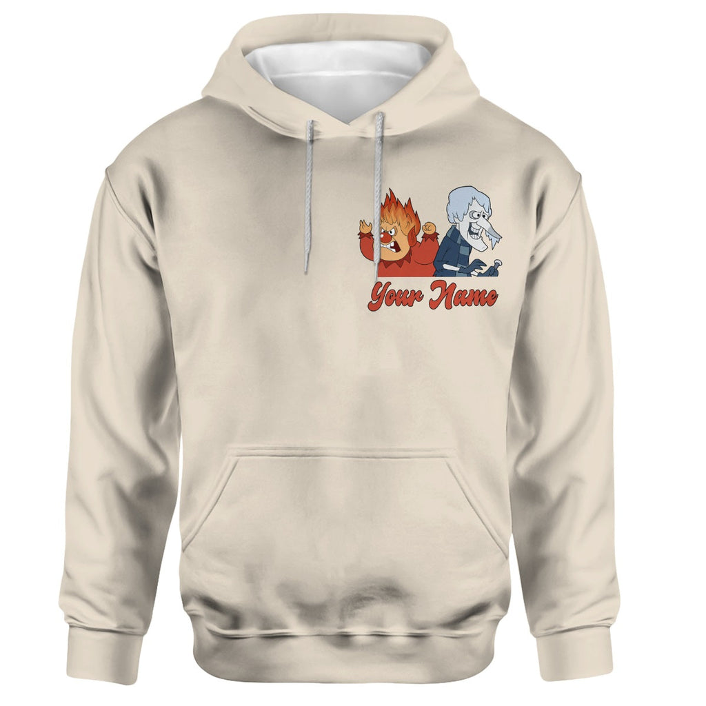 Christmas Fire And Ice Character - Personalized Fire And Ice All Over Shirt