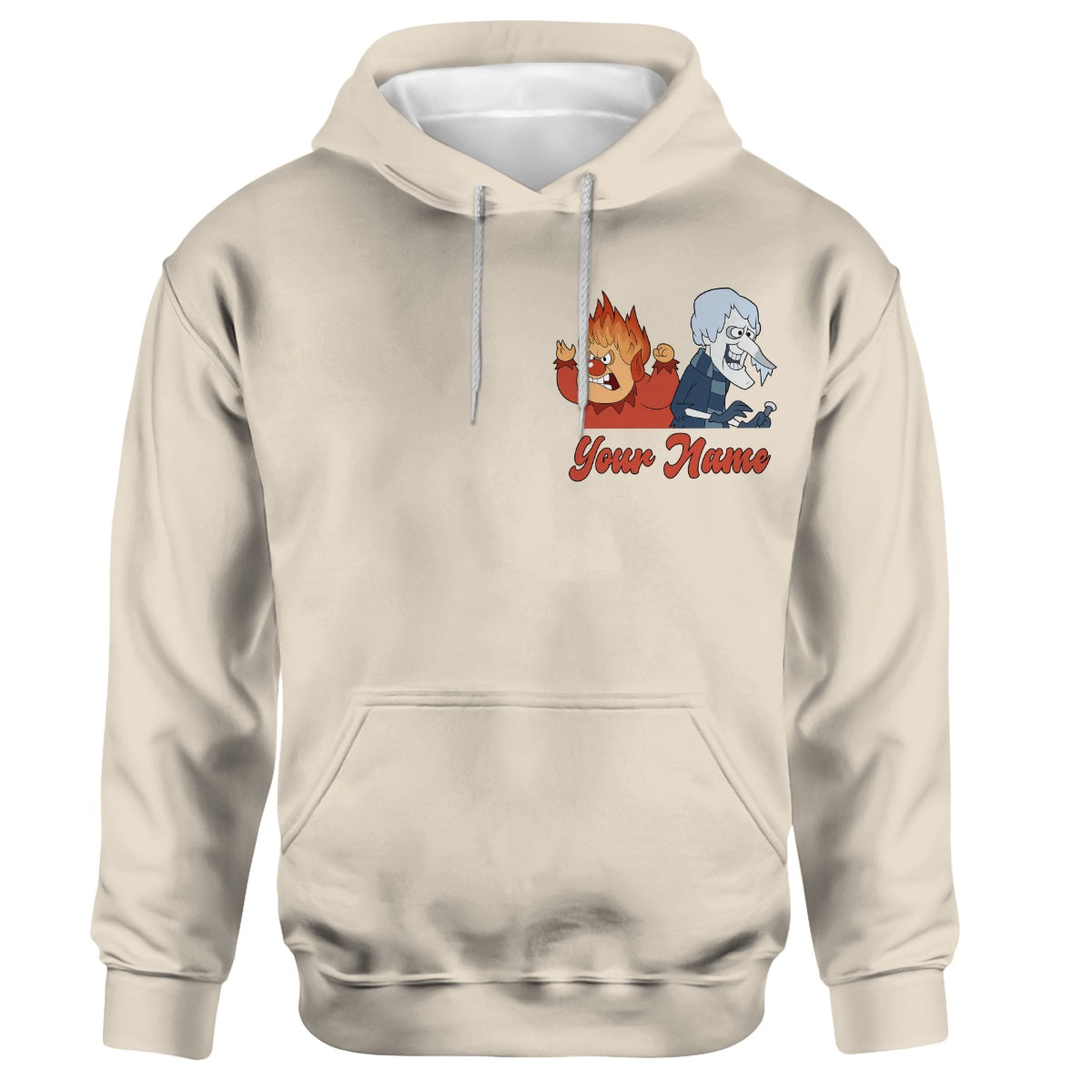 Christmas Fire And Ice Character - Personalized Fire And Ice All Over Shirt