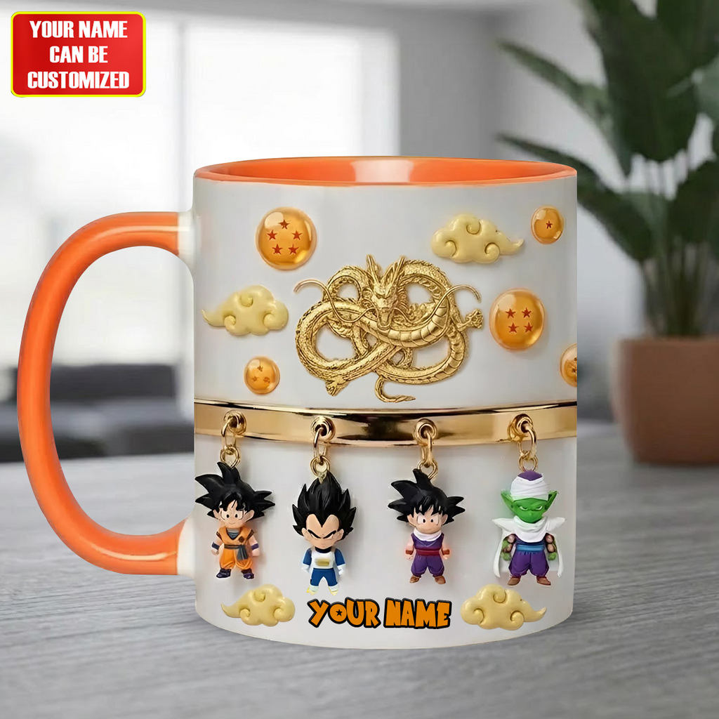 Dragon Warriors Collection - Personalized Seven Balls Mug