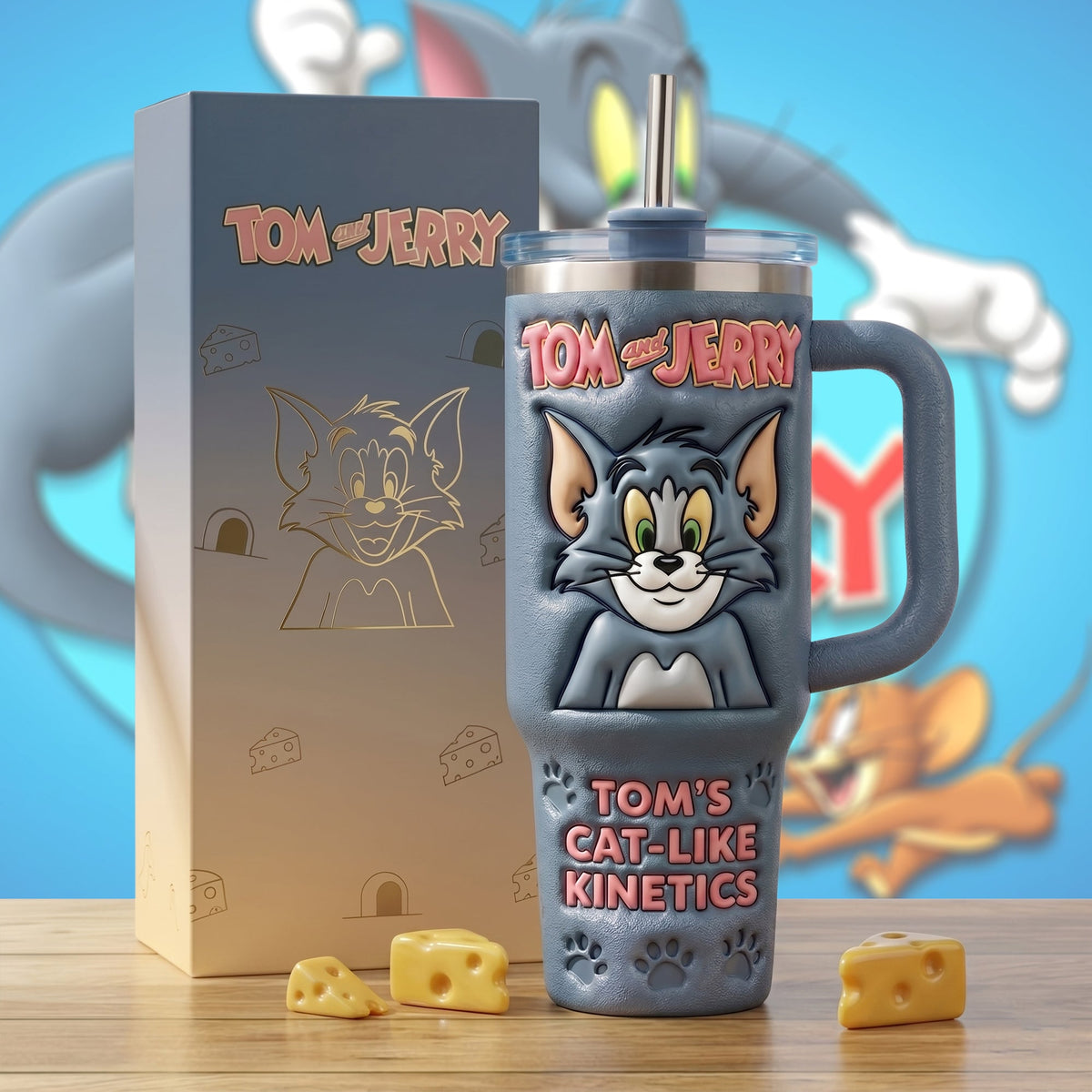 Funny Cat - Cat & Mouse Insulated Tumbler