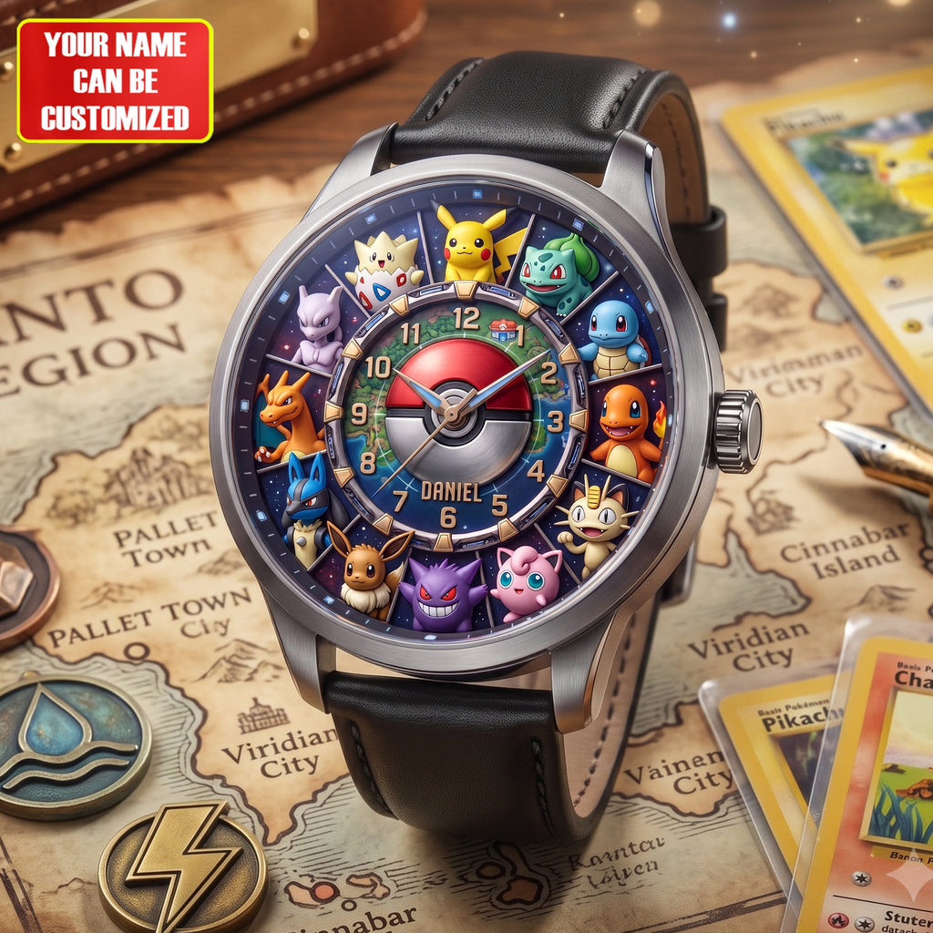 Personalized Creature Trainer Luxury Leather Strap Watch