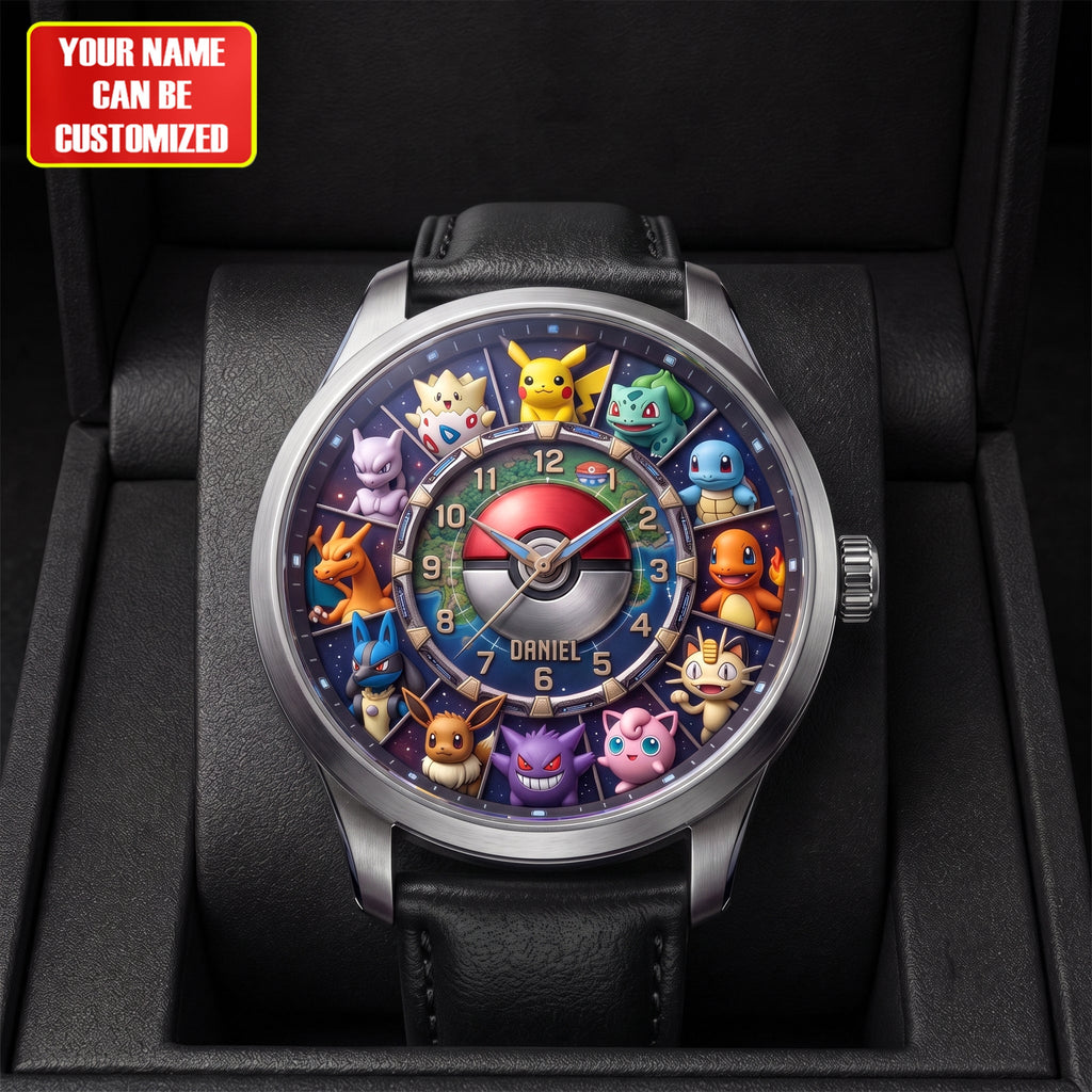 Personalized Creature Trainer Luxury Leather Strap Watch
