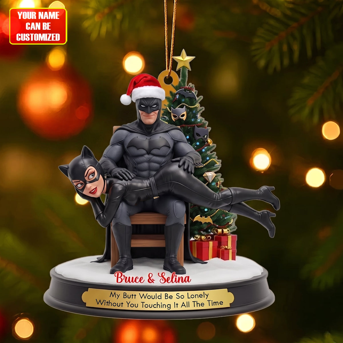 Funny Masked Heroes - Couple Ornament - Personalized Christmas Gifts