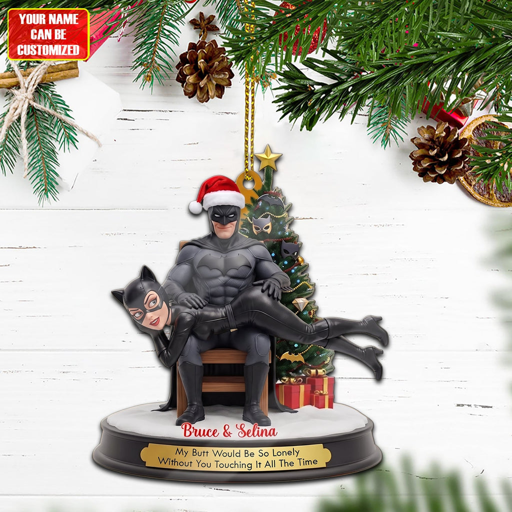 Funny Masked Heroes - Couple Ornament - Personalized Christmas Gifts