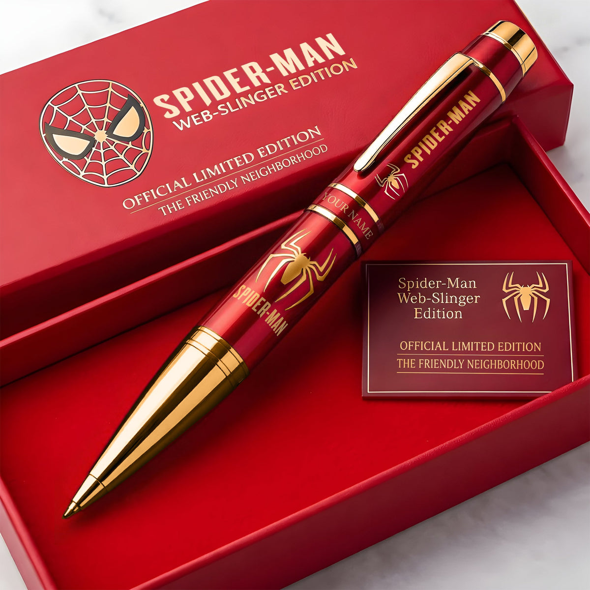 Personalized Spider Hero - Custom Name Pen, Limited Edition Superhero Gift for Fans & Collectors