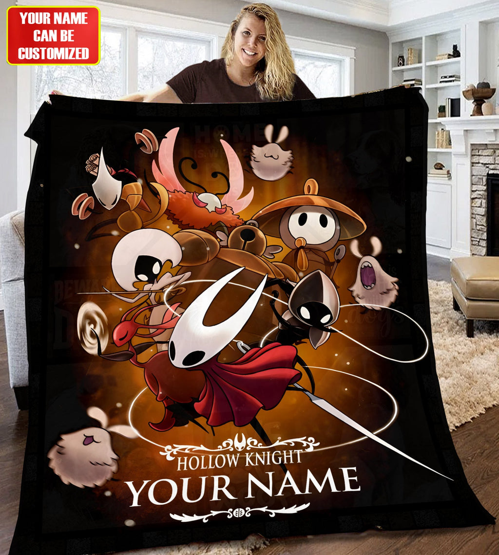Personalized Dark Bug Kingdom Blanket – Custom Name Fantasy Gaming Gift
