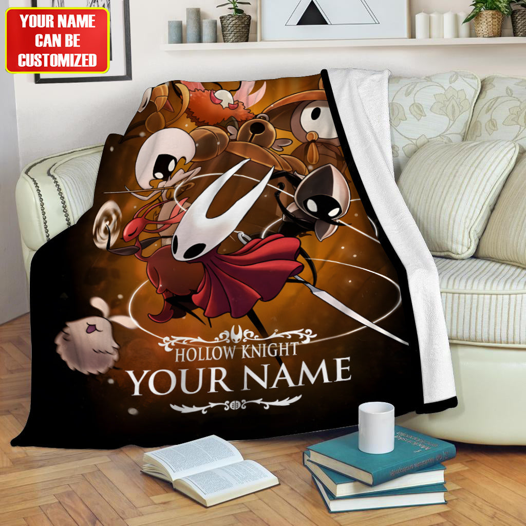 Personalized Dark Bug Kingdom Blanket – Custom Name Fantasy Gaming Gift