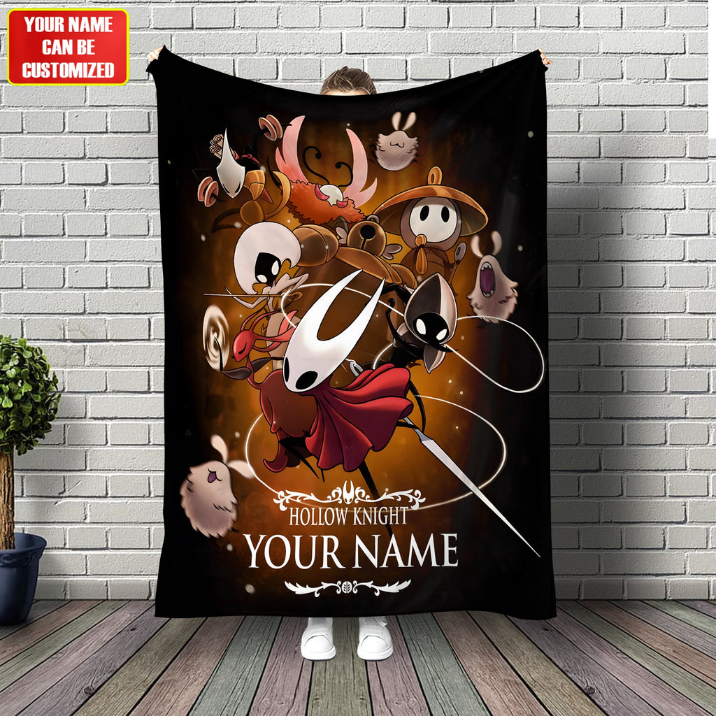 Personalized Dark Bug Kingdom Blanket – Custom Name Fantasy Gaming Gift