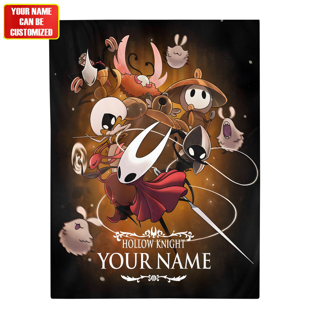 Personalized Dark Bug Kingdom Blanket – Custom Name Fantasy Gaming Gift