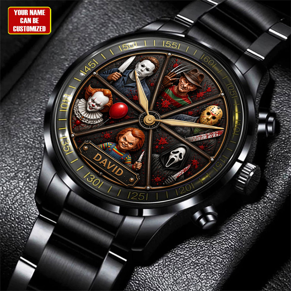 Horror Characters Watch, Personalized Gifts For Horror Movie Fans