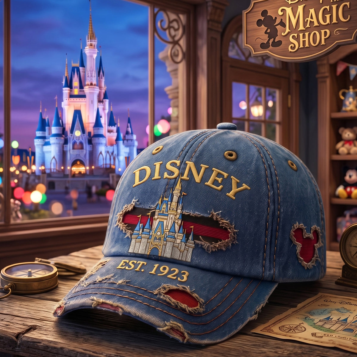 Vintage Magical Castle Cap – Fairytale Adventure Hat