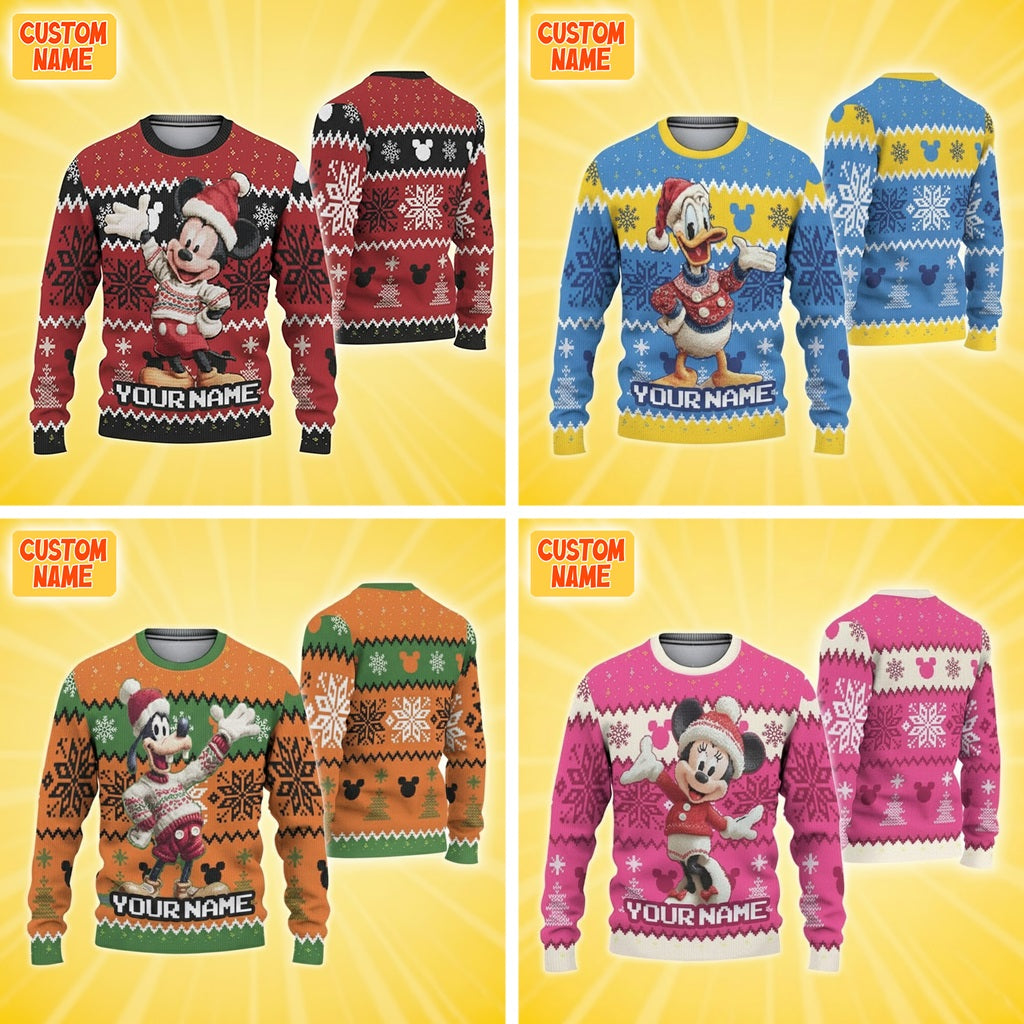 Friends - Personalized Mouse Ugly Sweater