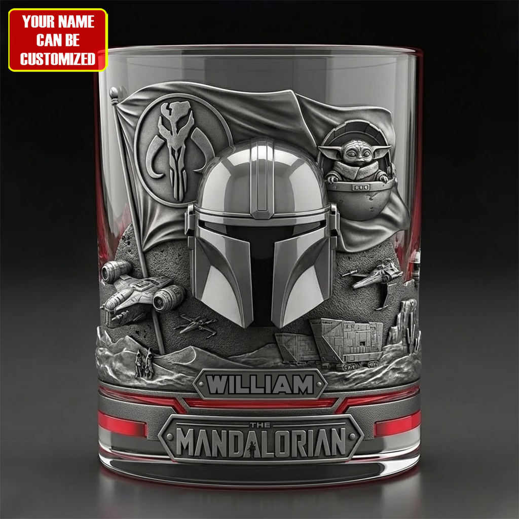 This Is The Way - Personalized The Force Whiskey Glass