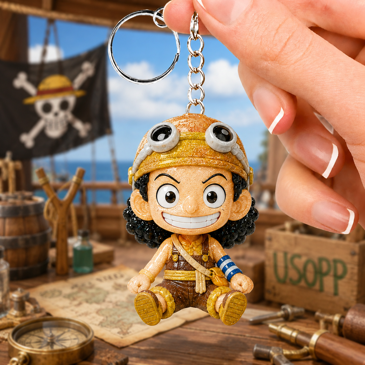 Chibi Pirate - Personalized Cute Anime Keychain Collection