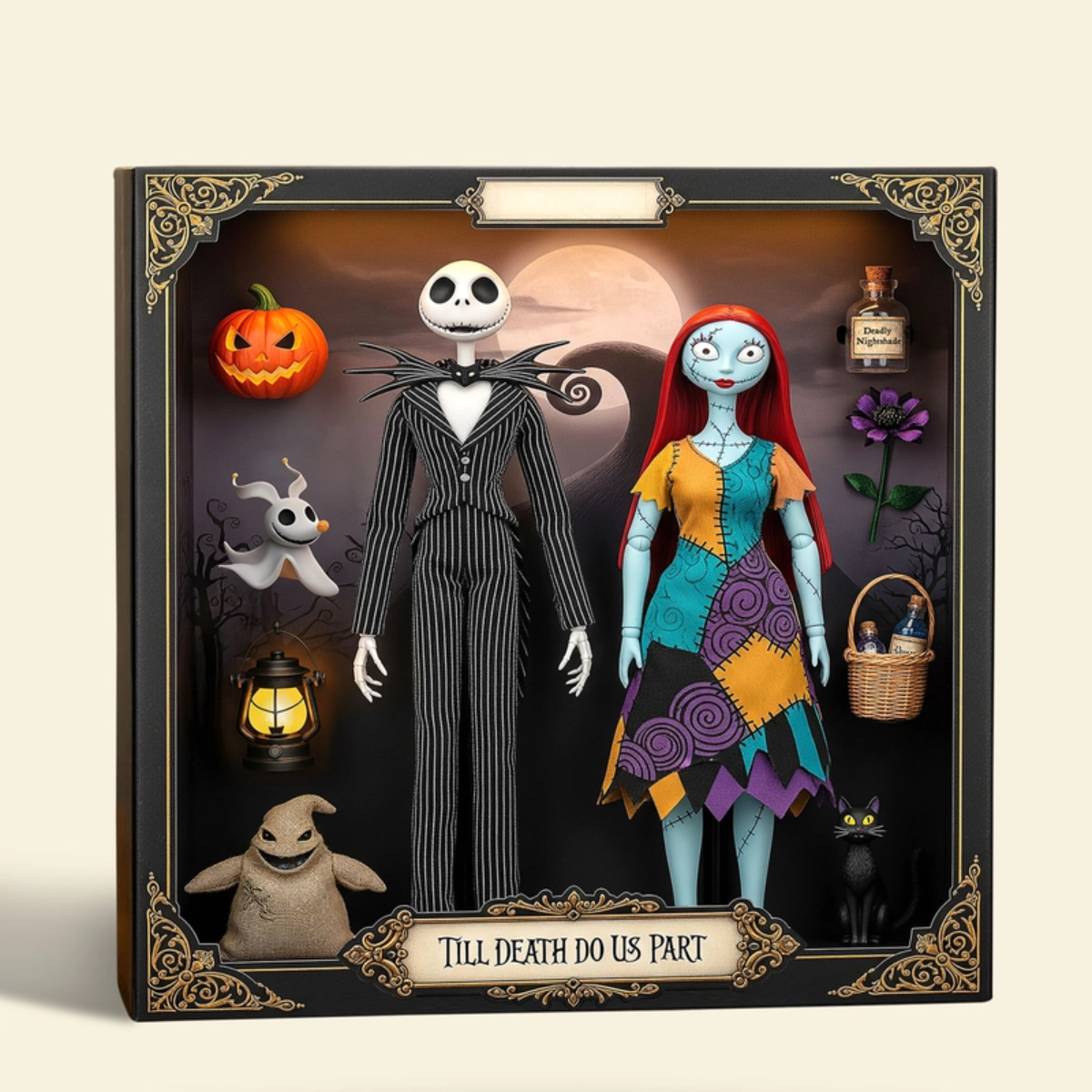 Spooky Couple Plaque - Personalized Gifts For Couple