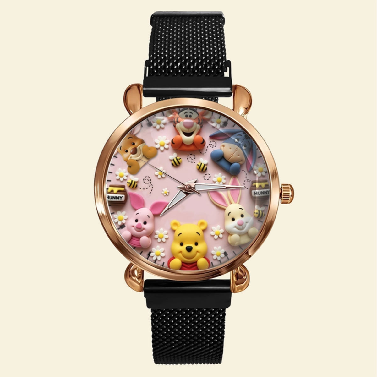 Personalized Christmas Gifts For Cartoon Lovers Mesh Strap Quartz Watch