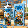 Custom Cartoon Family Tumbler – Personalized Tumbler With Handle