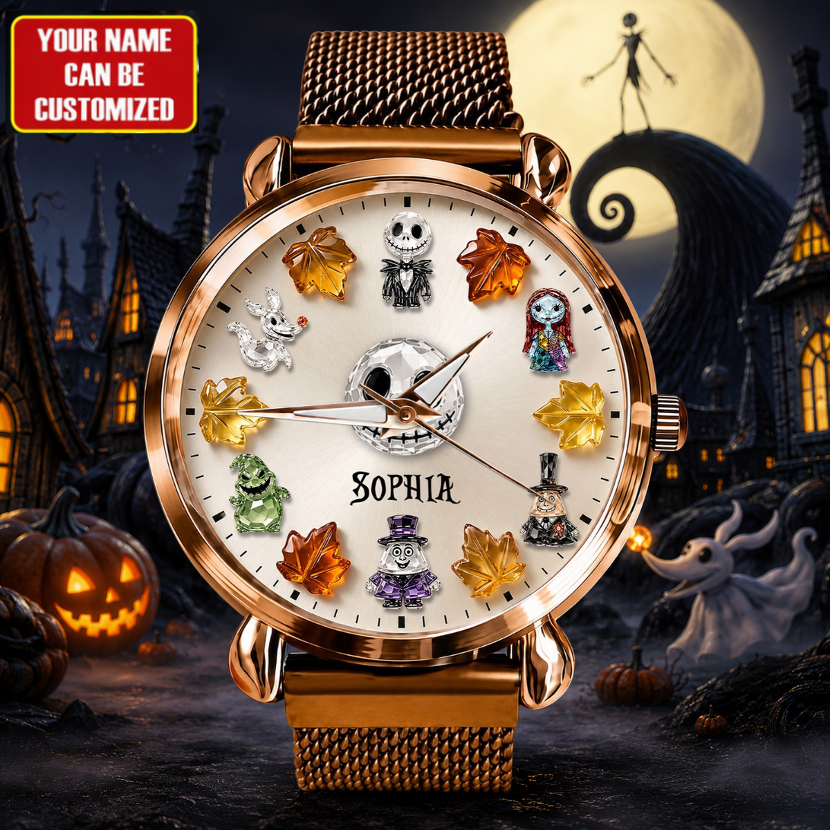 Custom Autumn Nightmare Friends Handwatch - Personalized Cute Nightmare Watch