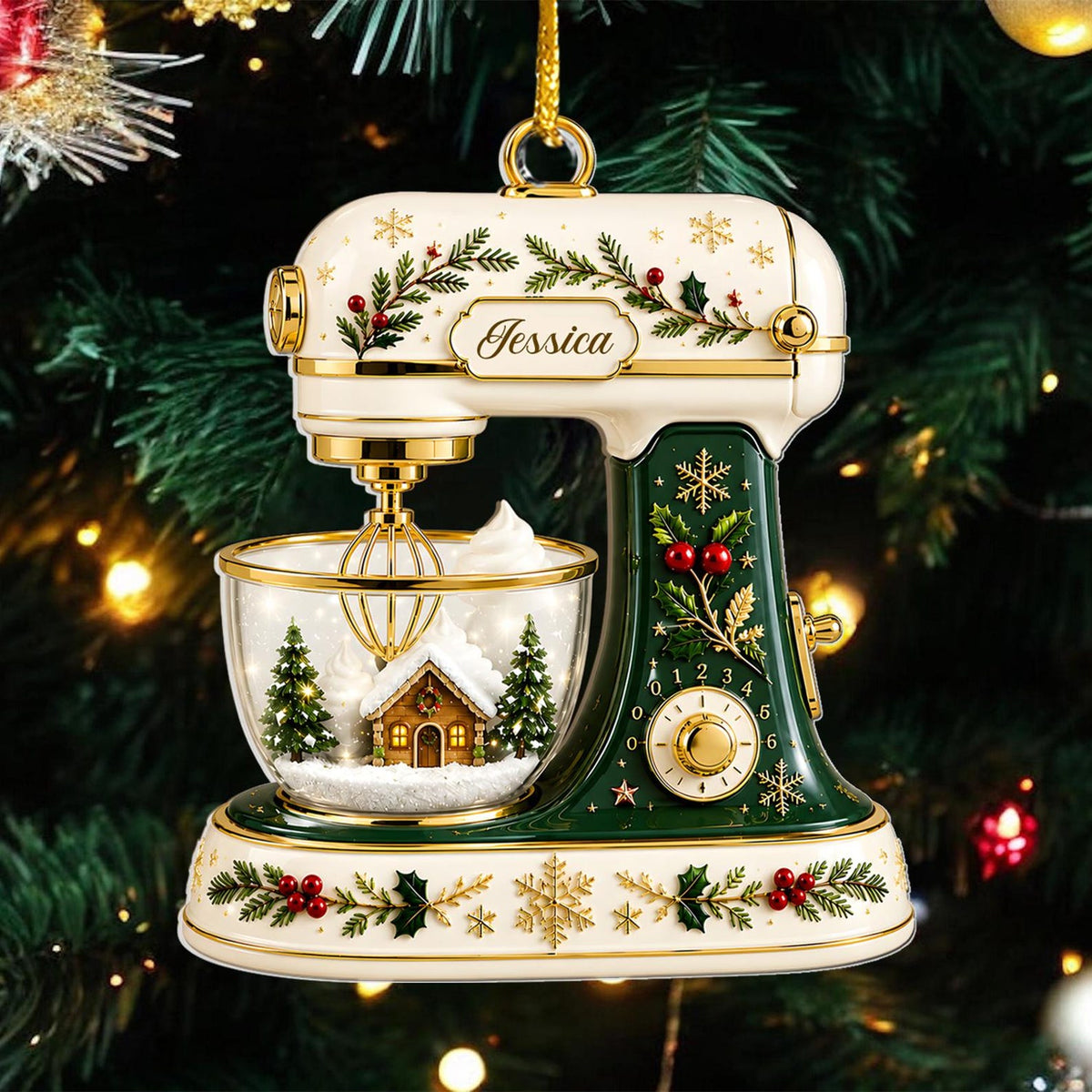Christmas Baking Mixer Ornament – Gift for Baking Bakers