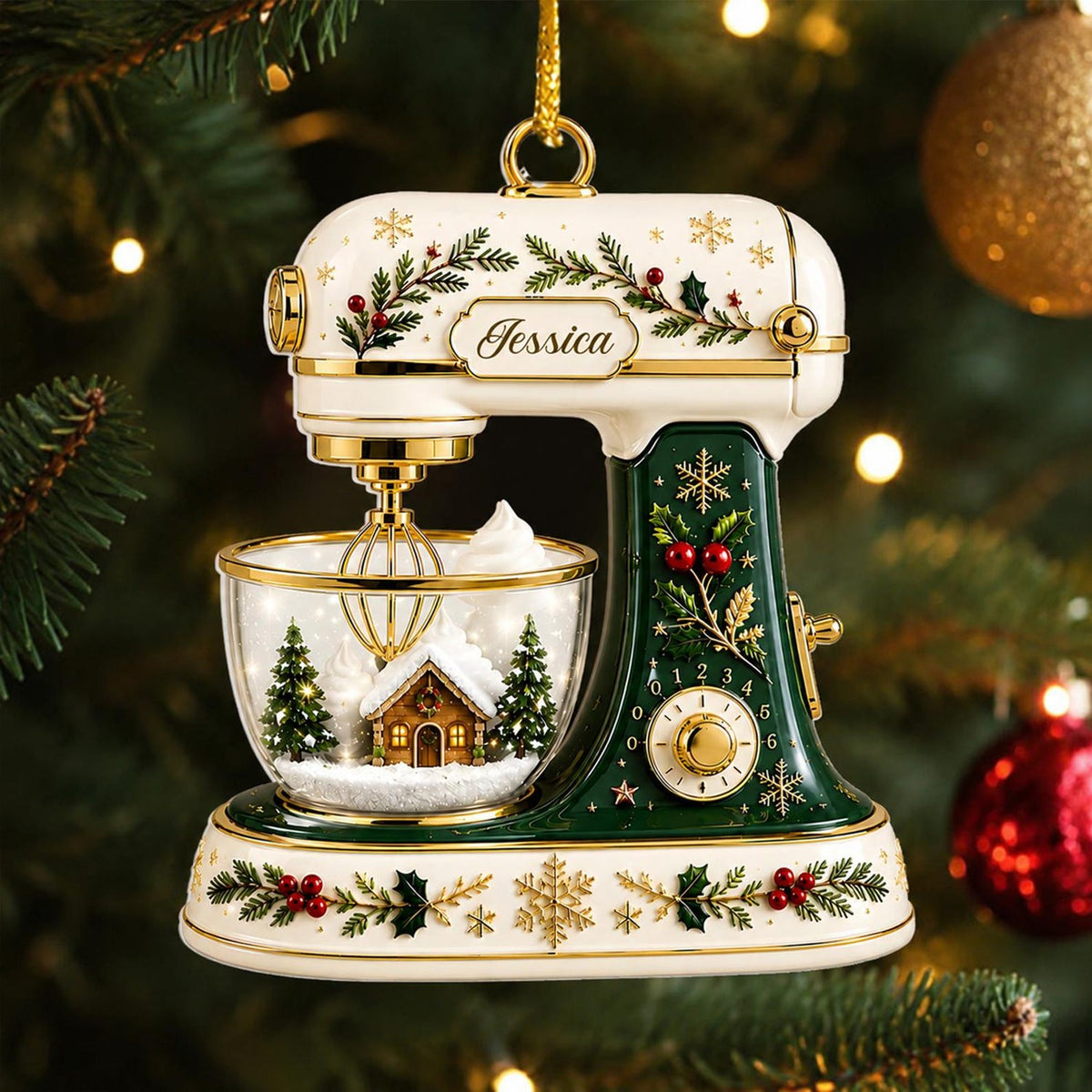 Christmas Baking Mixer Ornament – Gift for Baking Bakers