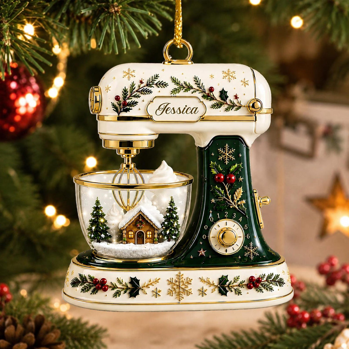 Christmas Baking Mixer Ornament – Gift for Baking Bakers