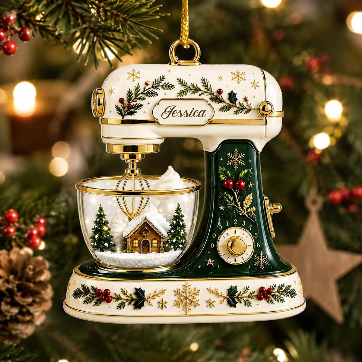 Christmas Baking Mixer Ornament – Gift for Baking Bakers