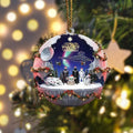 Galaxy Holiday Magic - Personalized Galaxy Custom Shaped Acrylic Ornament