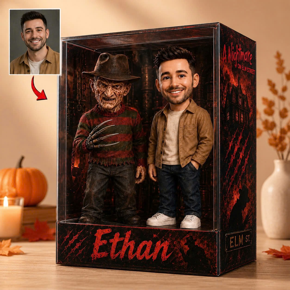 Custom Photo Horror Character Acrylic Plaque – Halloween Keepsake