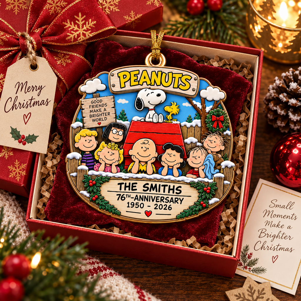 Classic Cartoon Friends Acrylic Ornament - Personalized Gifts For Christmas