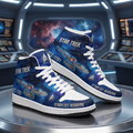 Galactic Starfleet AJ1 High Top Sneakers – Space Explorer Sci-Fi Fan Shoes