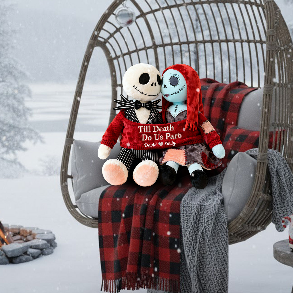 Till Death Do Us Part - Personalized Nightmare Shaped Pillow