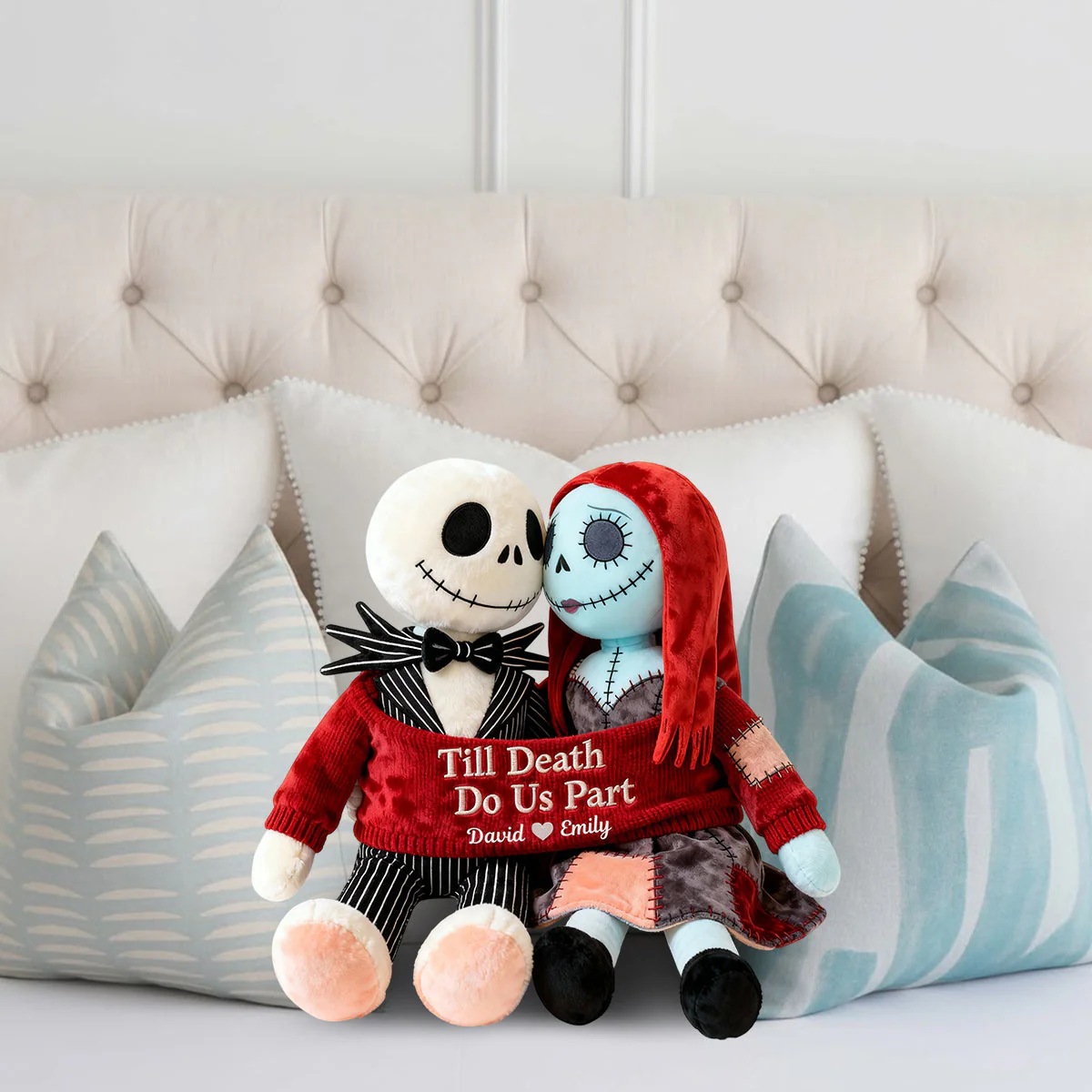 Till Death Do Us Part - Personalized Nightmare Shaped Pillow