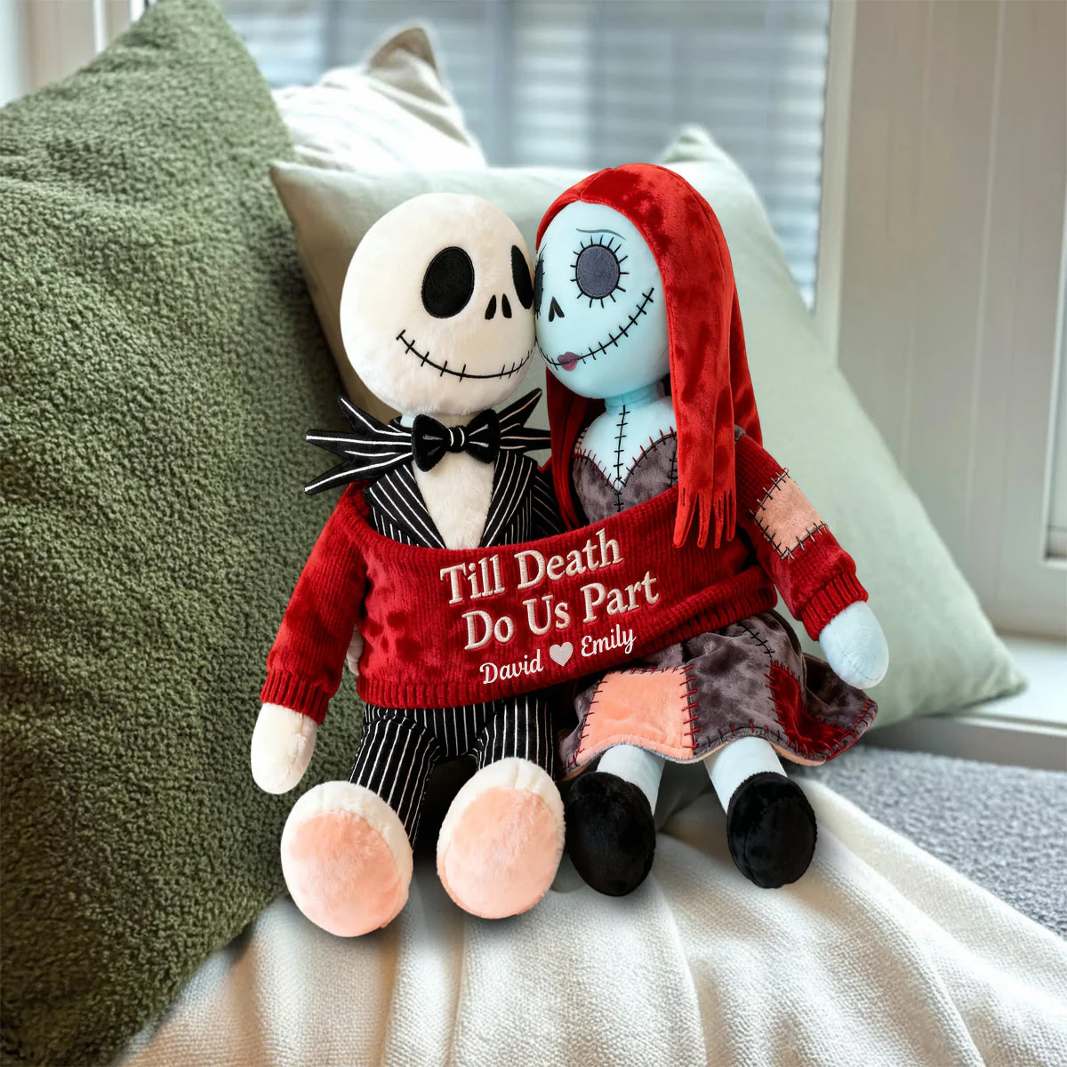 Till Death Do Us Part - Personalized Nightmare Shaped Pillow