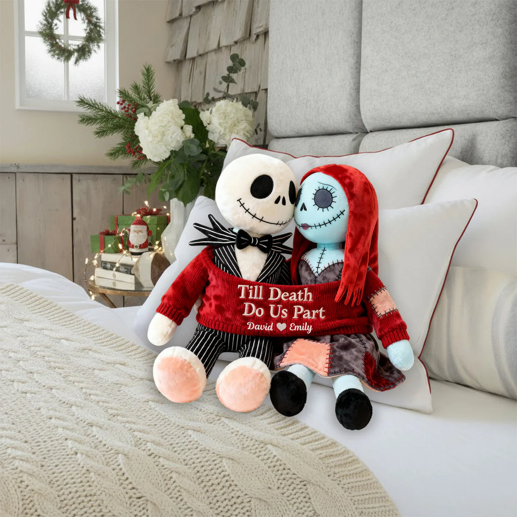 Till Death Do Us Part - Personalized Nightmare Shaped Pillow