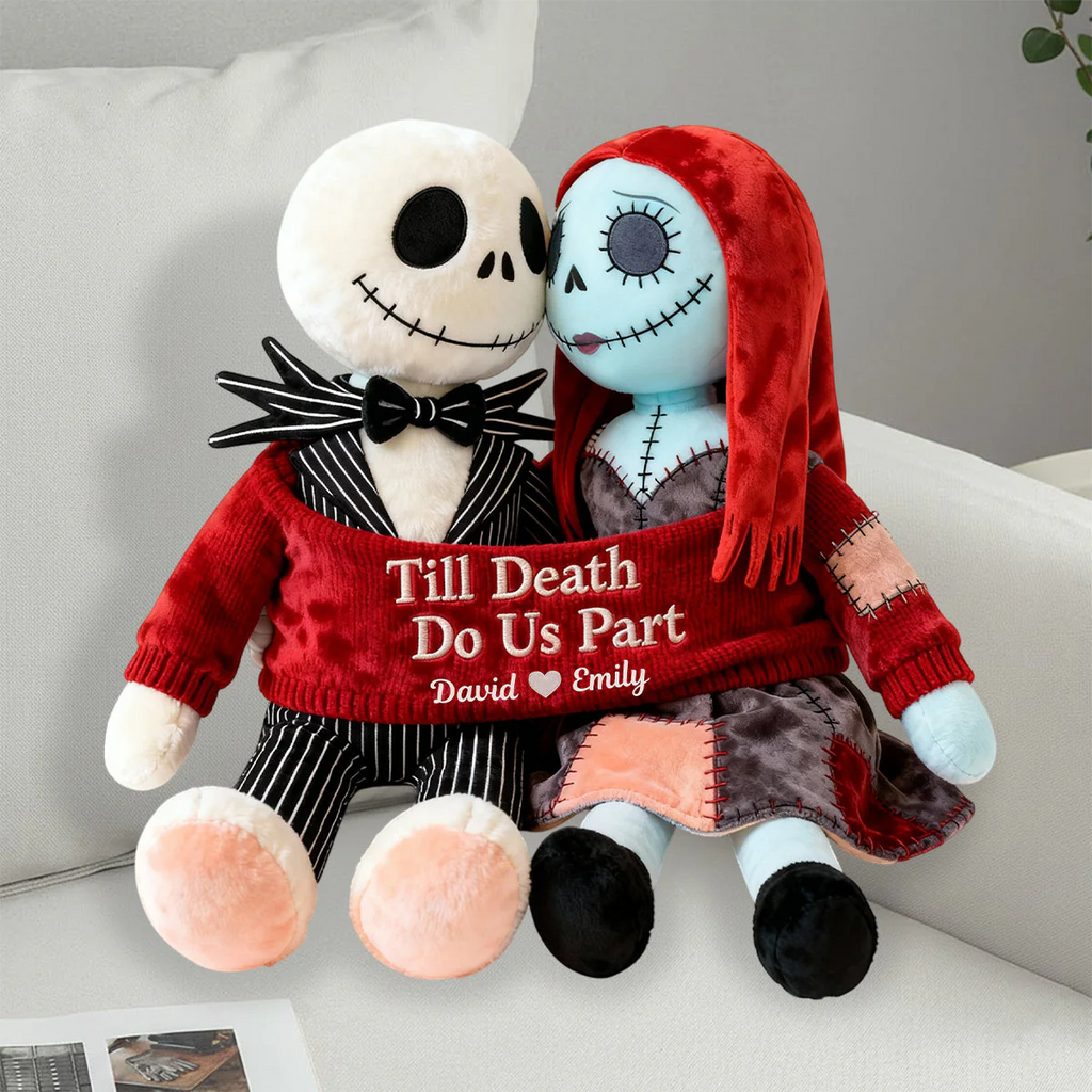 Till Death Do Us Part - Personalized Nightmare Shaped Pillow