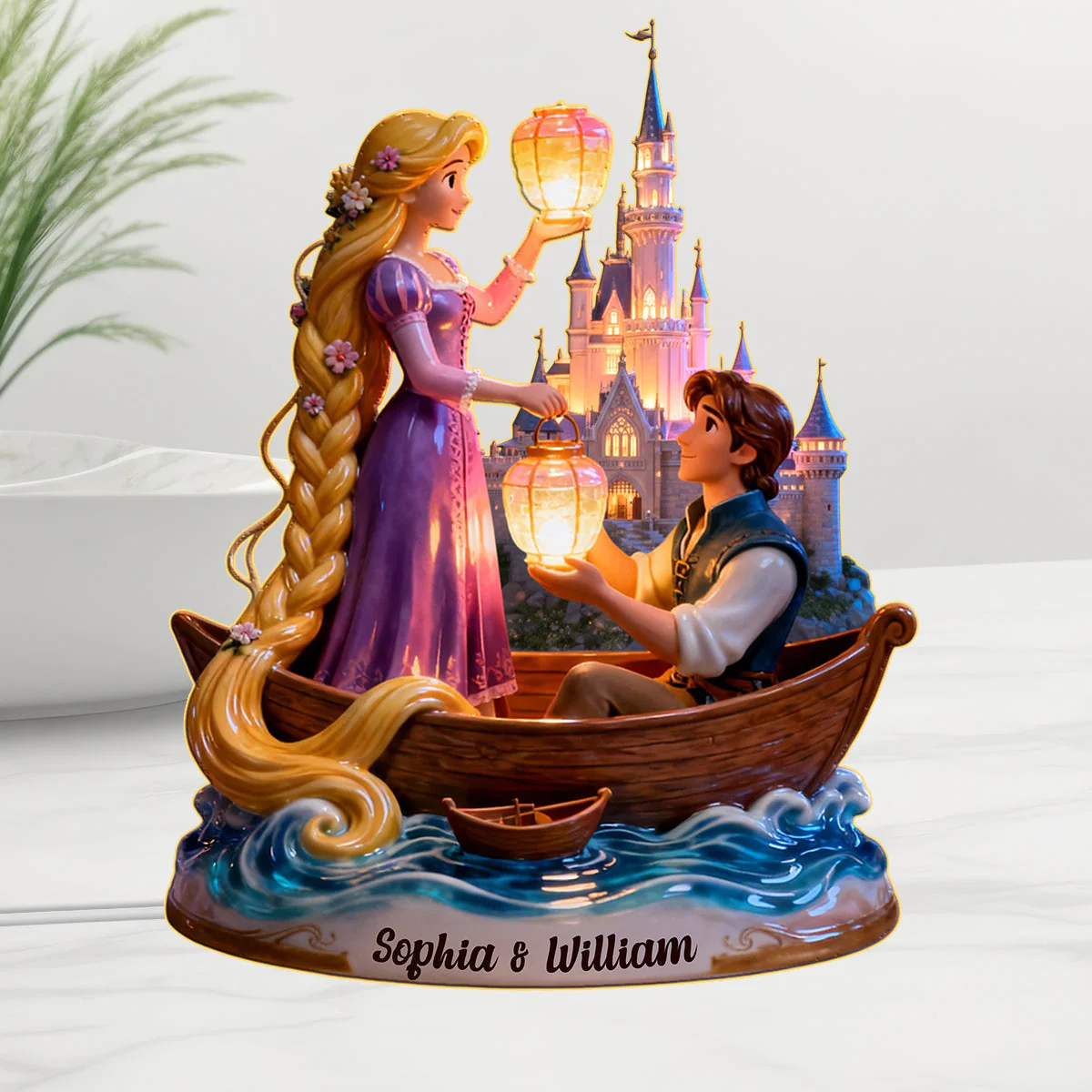 Our Night - Personalized Couple Acrylic LED Night Light
