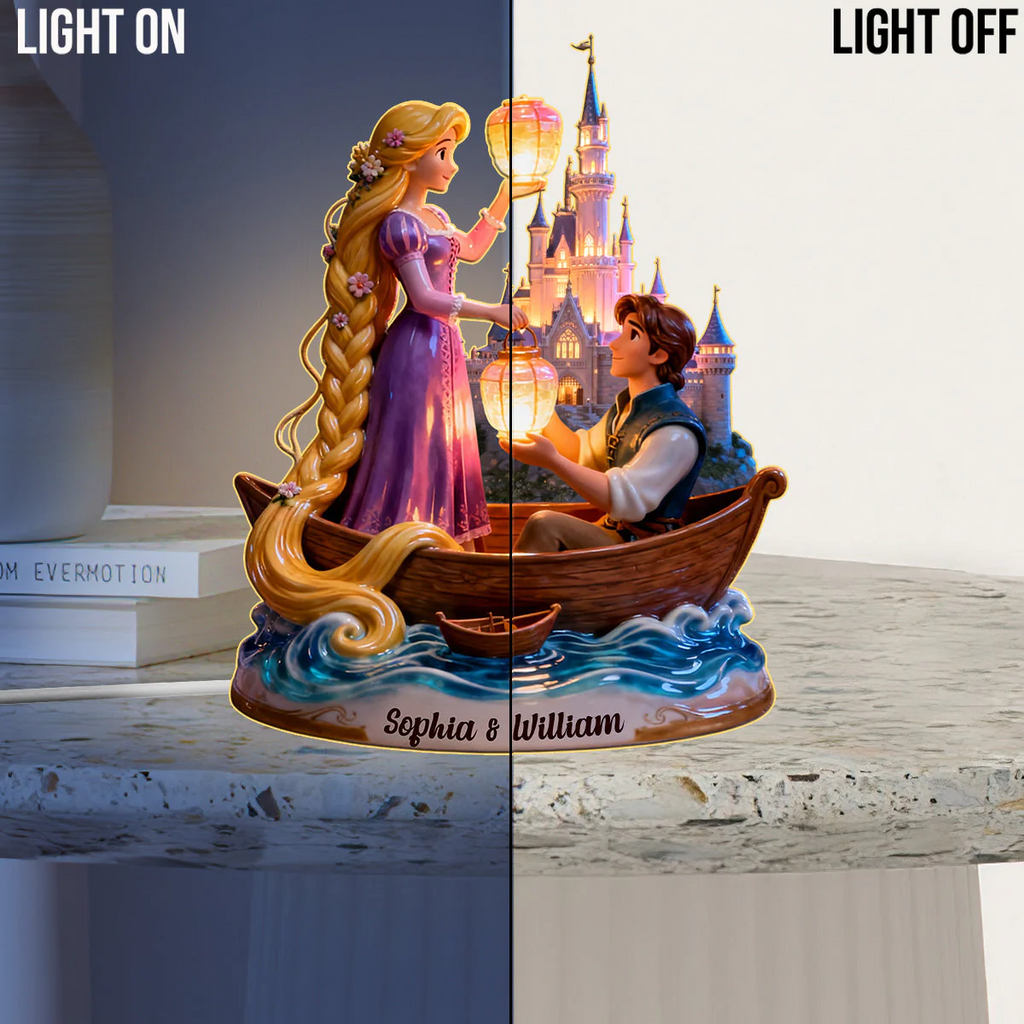Our Night - Personalized Couple Acrylic LED Night Light