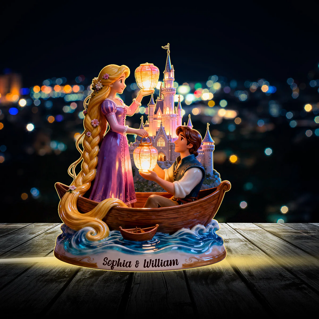 Our Night - Personalized Couple Acrylic LED Night Light