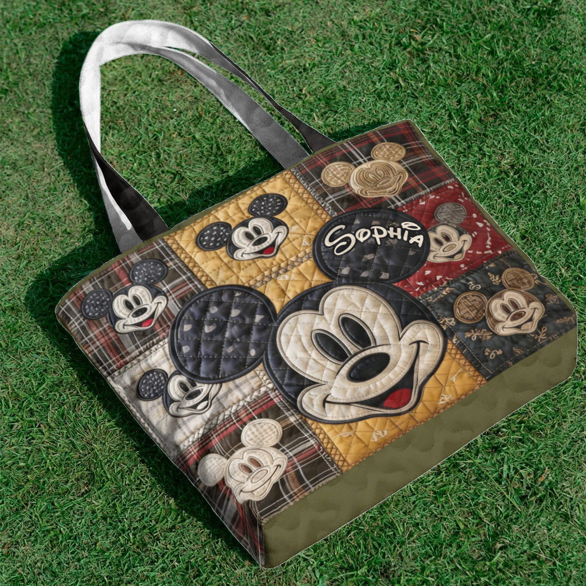 Magical Time - Personalized Mouse Quilted Tote Bag