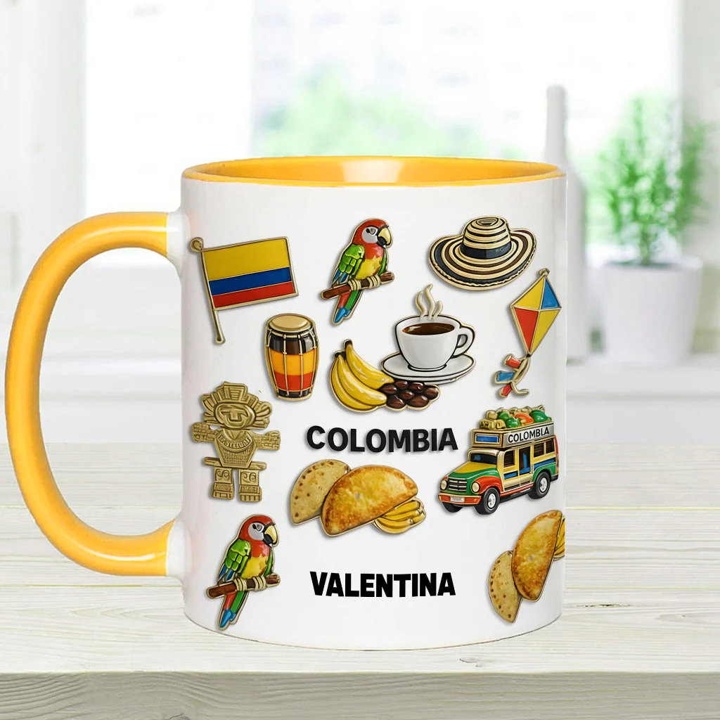Proud Colombian - Personalized Expats Accent Mug