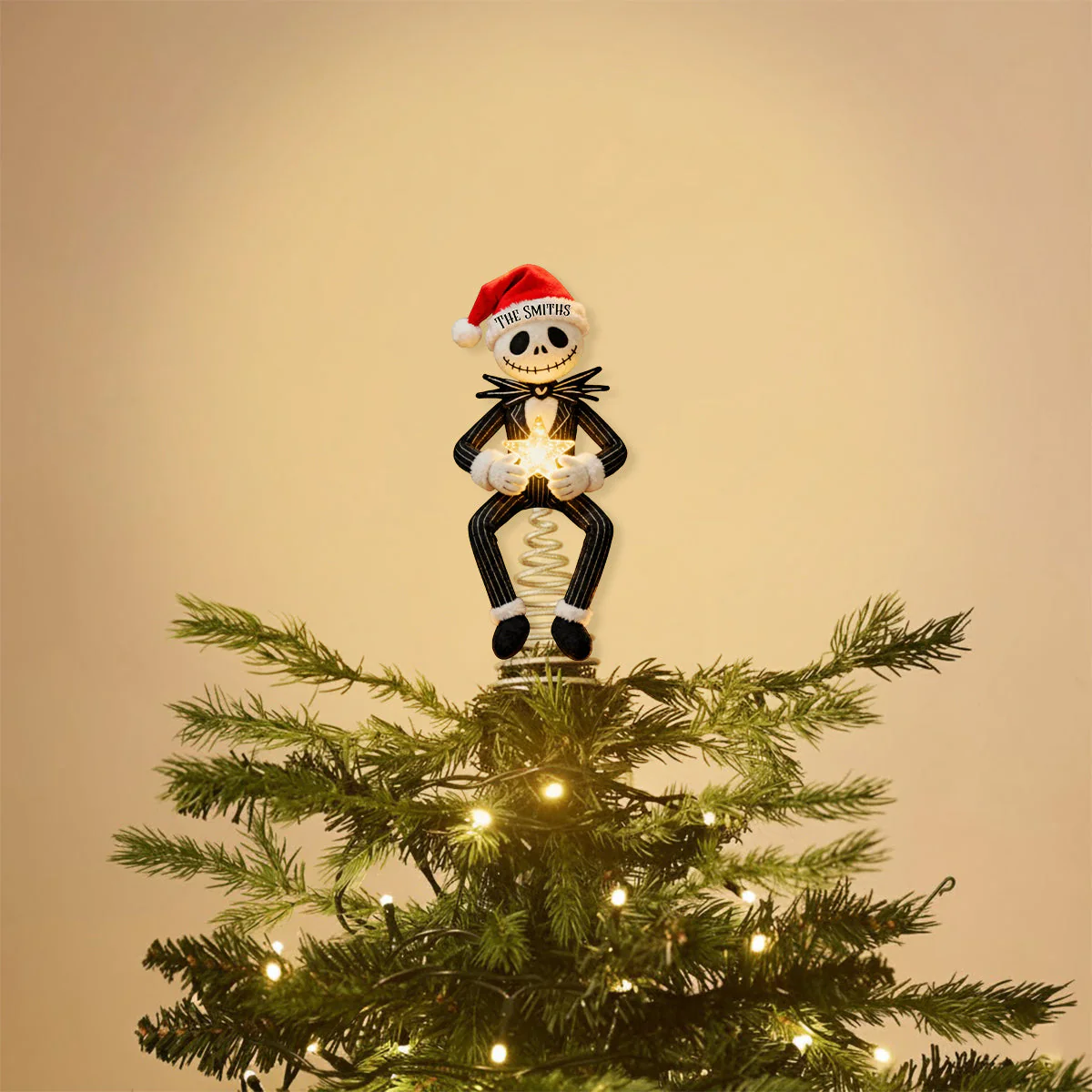 Before Christmas - Personalized Nightmare LED Light Tree Topper