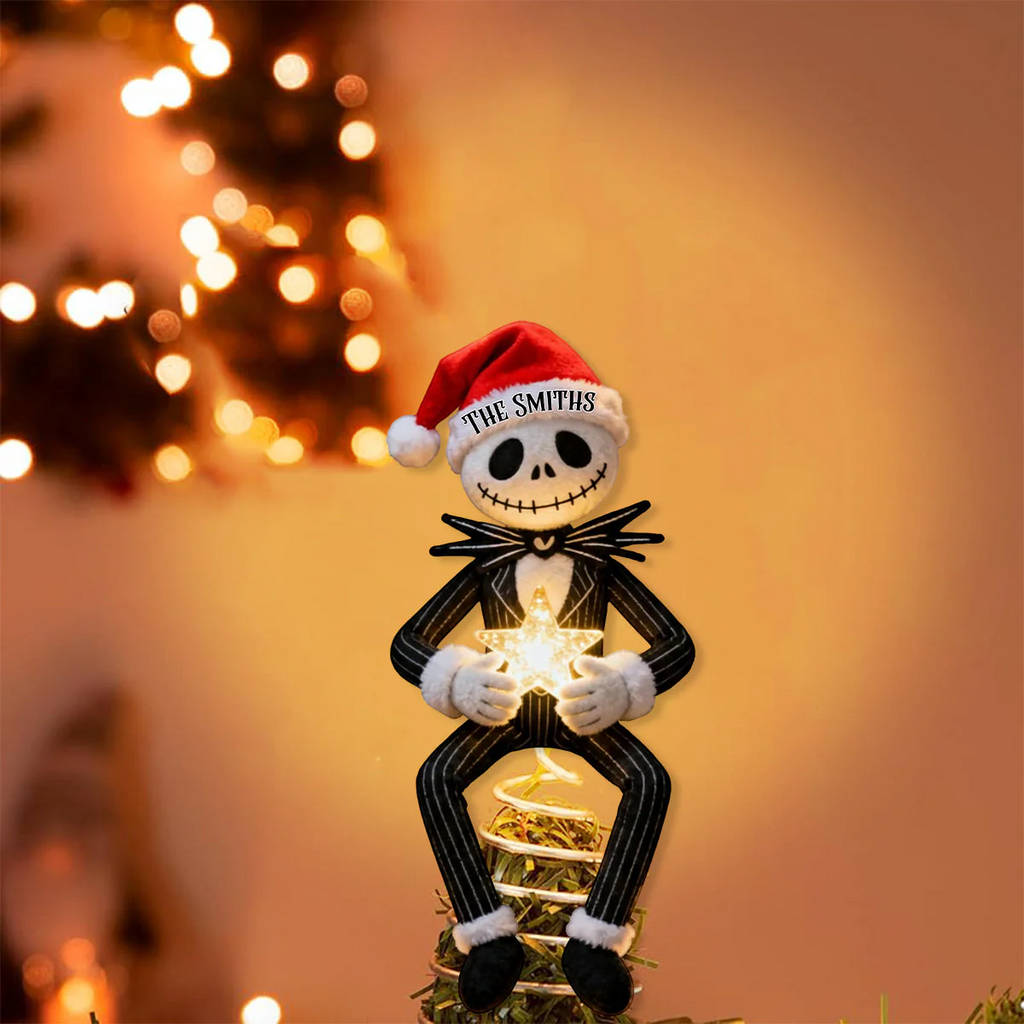 Before Christmas - Personalized Nightmare LED Light Tree Topper