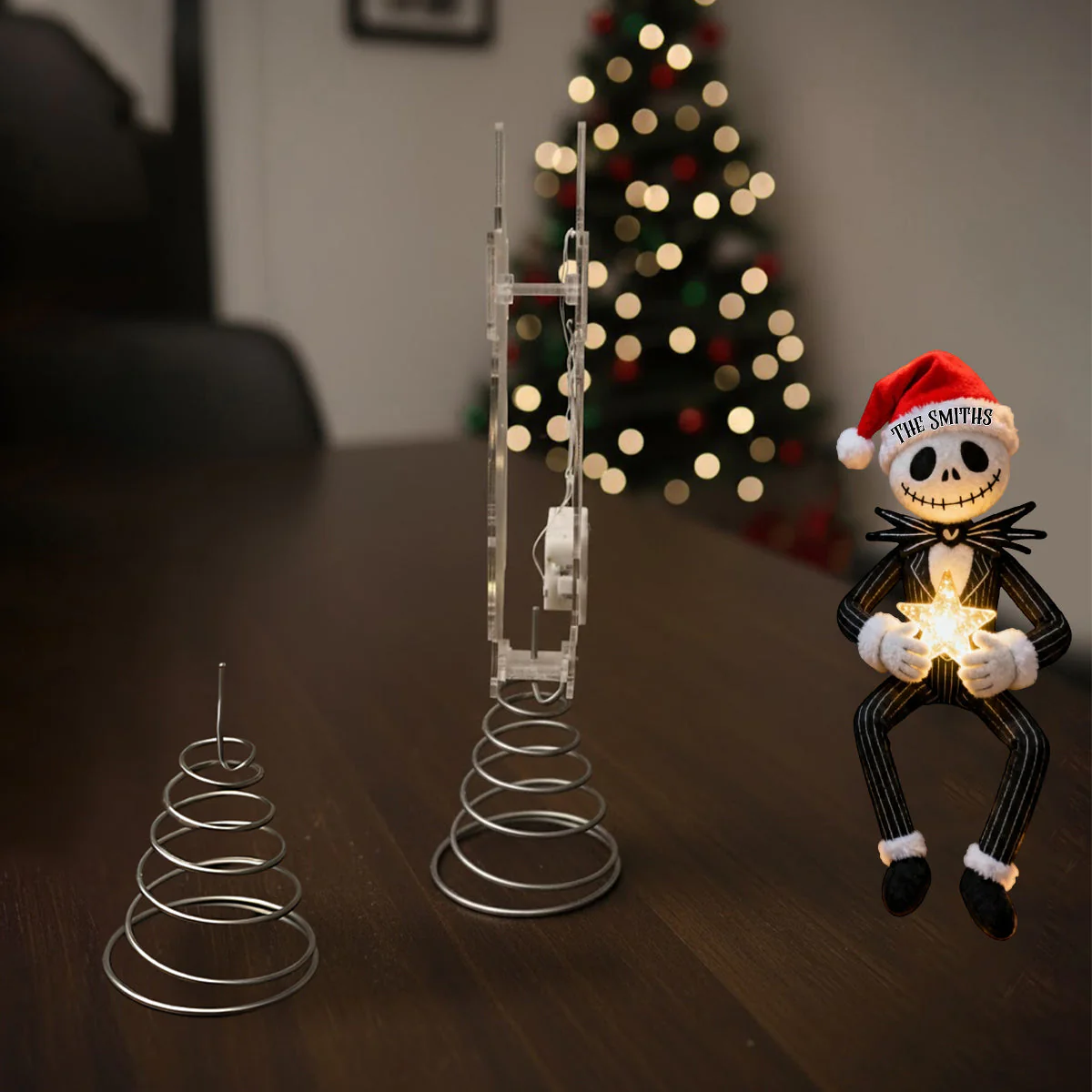 Before Christmas - Personalized Nightmare LED Light Tree Topper