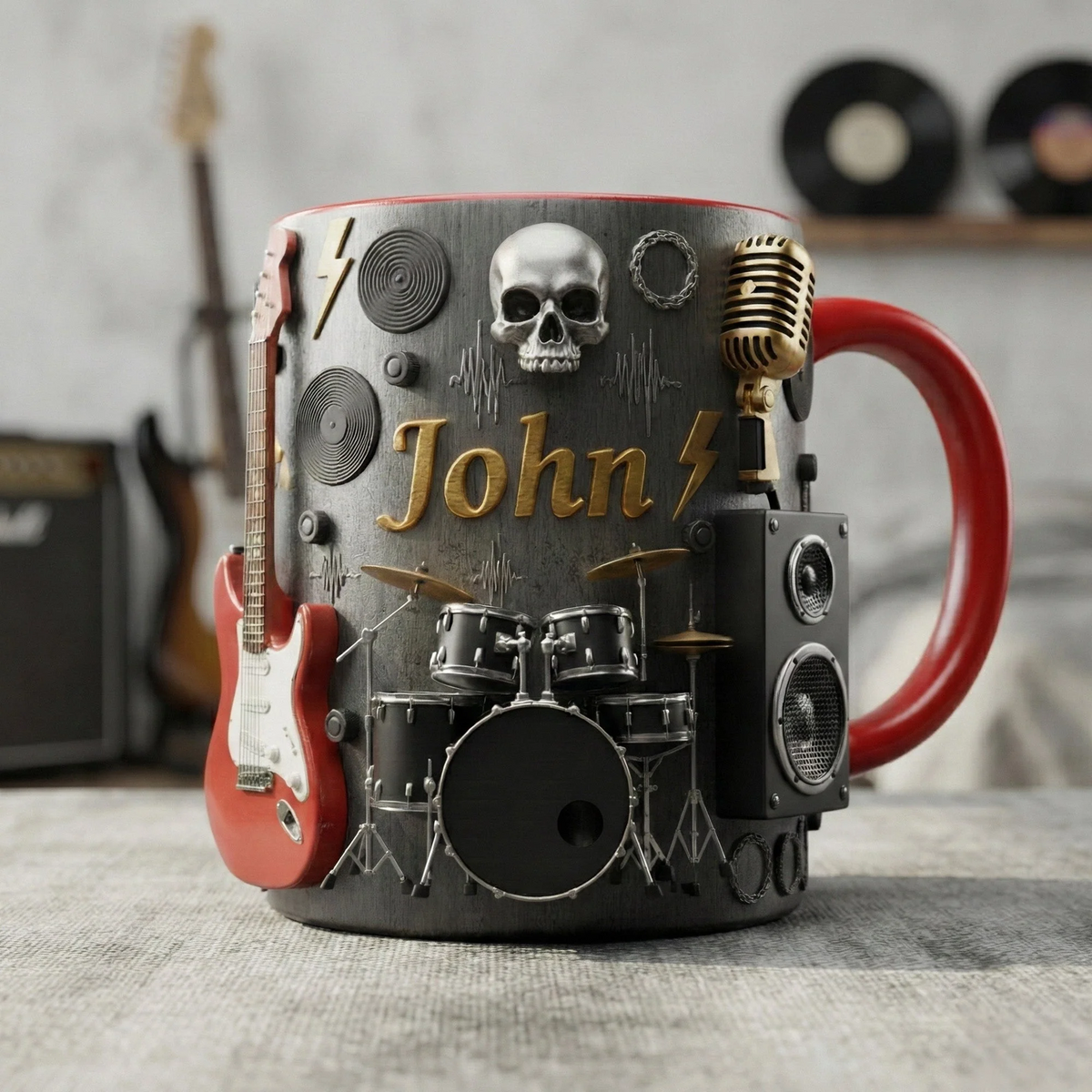 Rock Coffee Accent Mug - Personalized Gifts For Rock Lovers