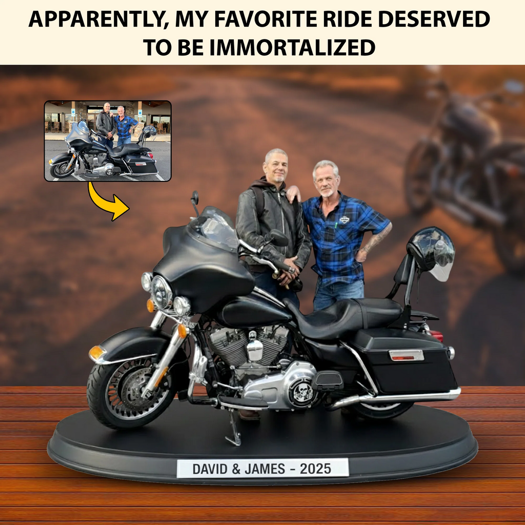 Custom Motorcycle, Trophy Moments Photo Style Acrylic Plaque