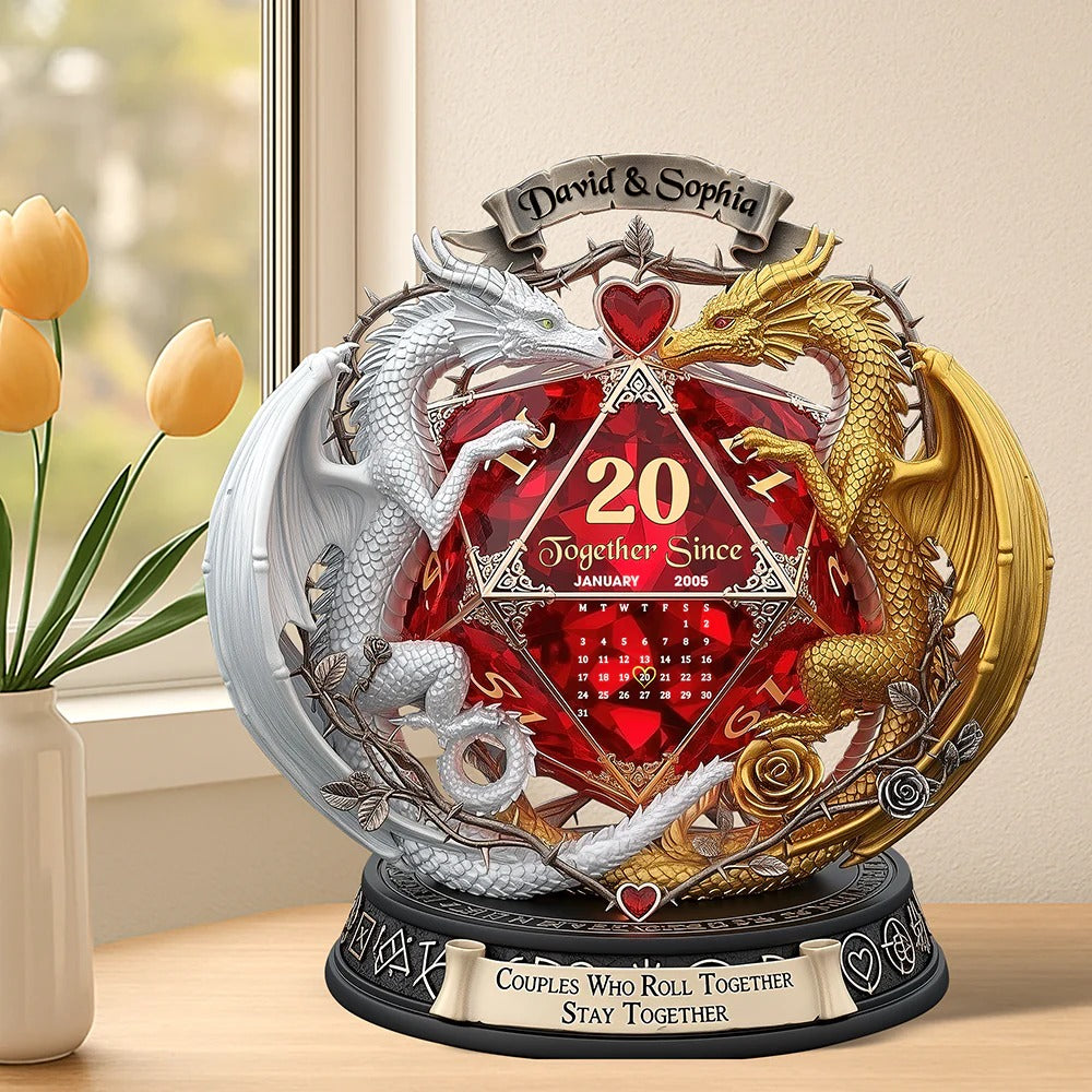 Fantasy Role-playing Game Fan Acrylic Plaque - Personalized Gifts For Couple