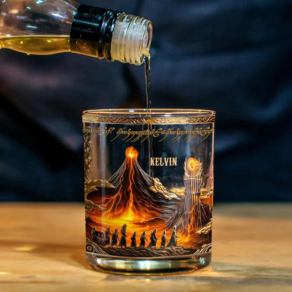The One Glass to Rule Them All - Personalized The Dark Lord Whiskey Glass