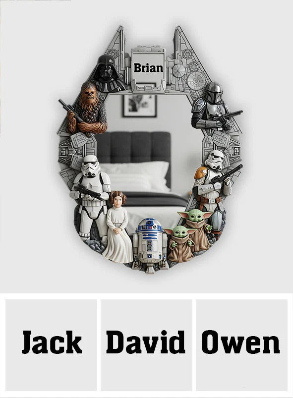 The Strong Force - Personalized The Force Wall Hanging Mirror